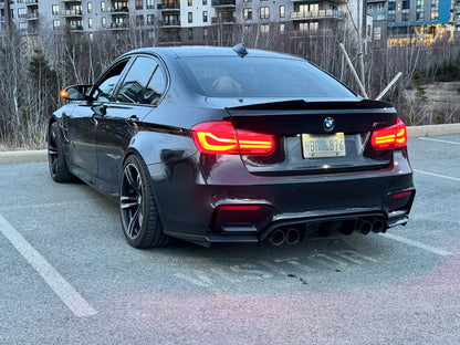 Diffuseur arrière en fibre de carbone style Vorsteiner pour BMW F82 M4, F83 M4 et F80 M3 