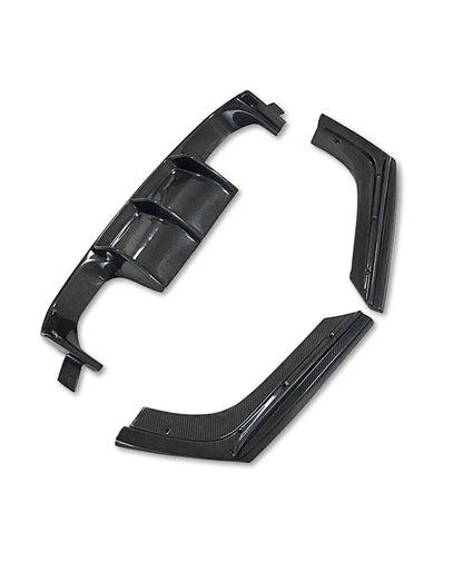 Diffuseur arrière en fibre de carbone style Vorsteiner pour BMW F82 M4, F83 M4 et F80 M3 