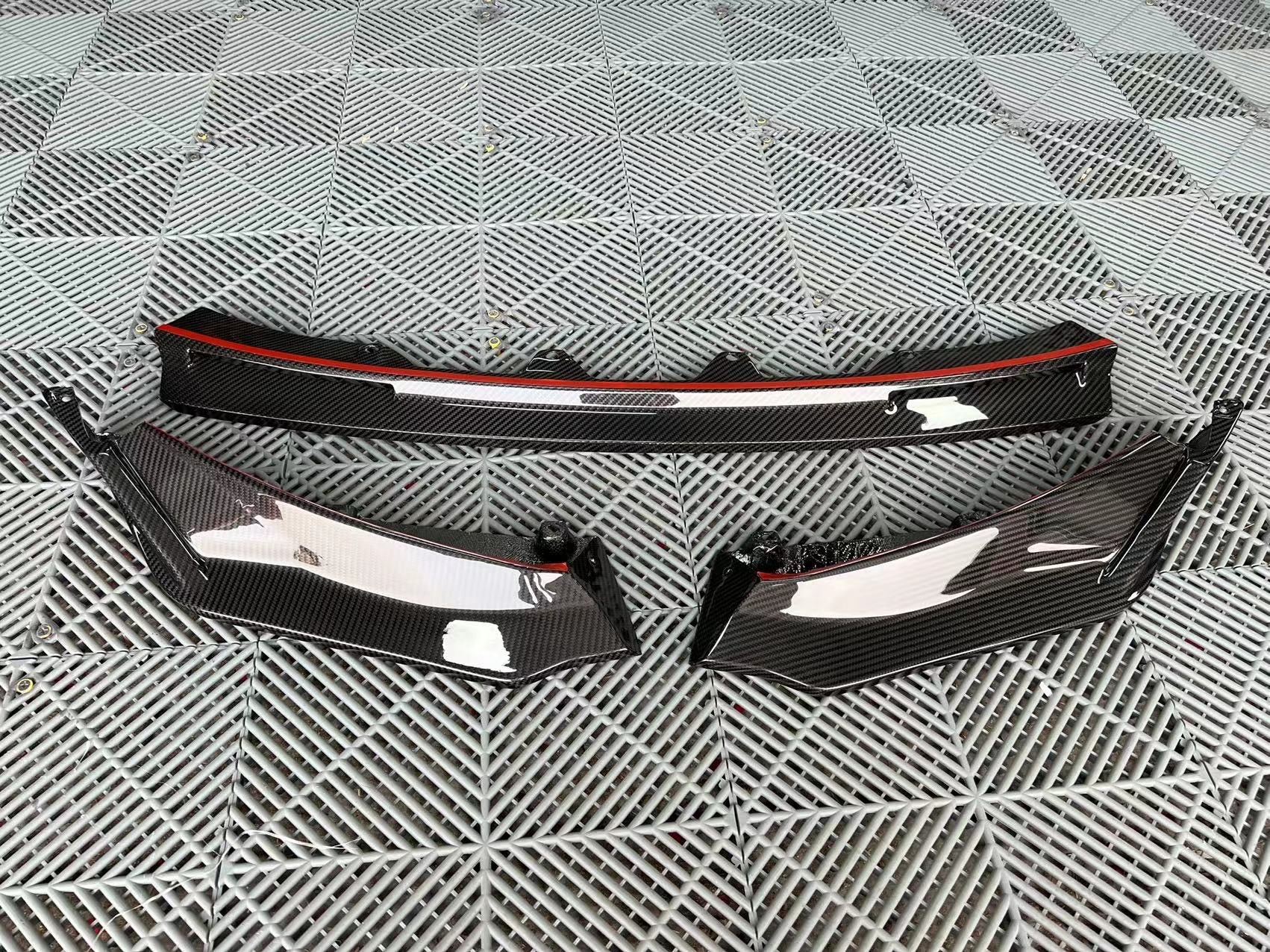 BMW M3 M4 Carbon Fiber V Style Front Lip 2021-2026 G80 G81 G82 G83