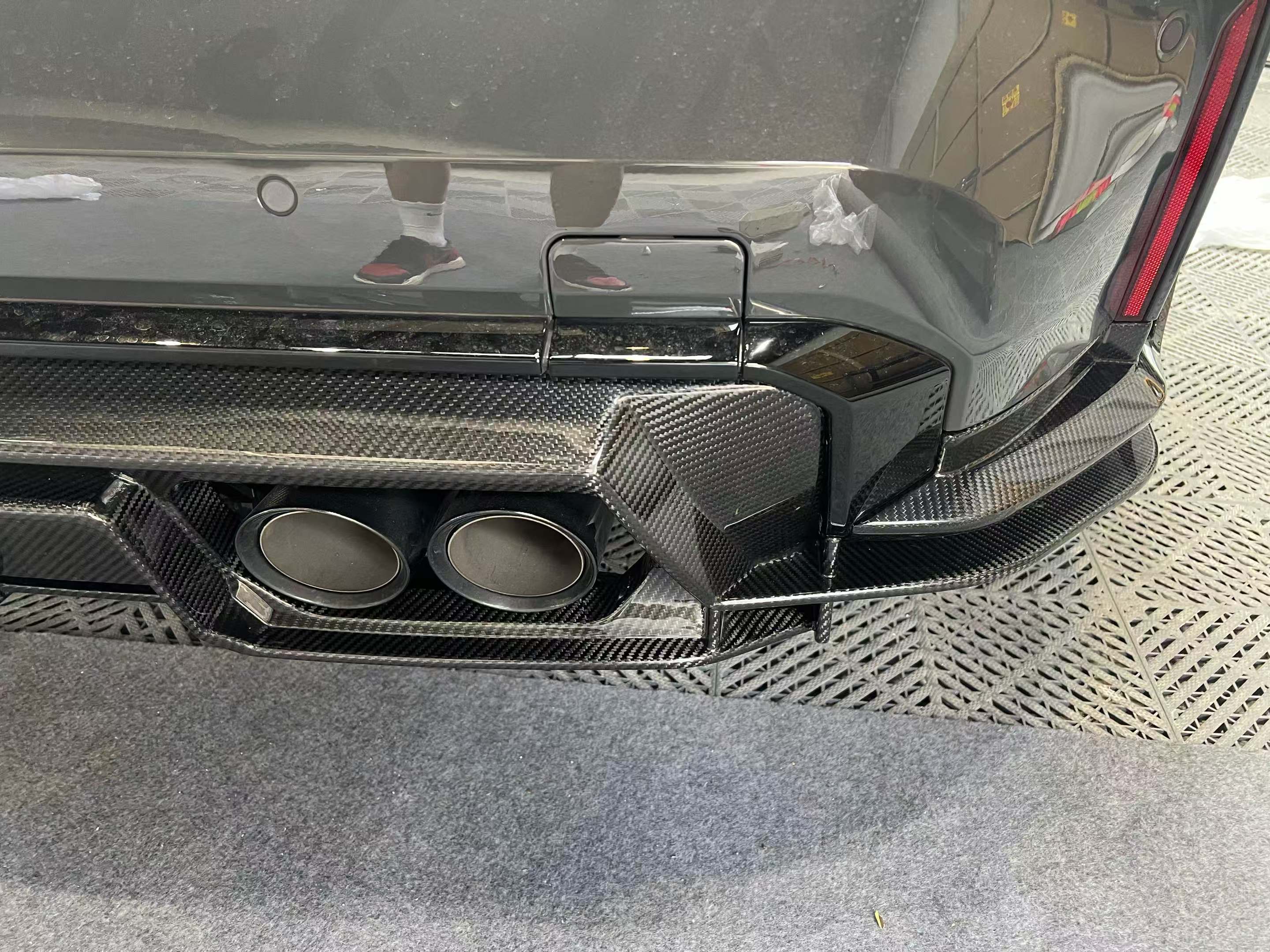BMW M3 M4 Carbon Fiber PSM Style Rear Diffuser 2021-26 G80 G81 G82 G83