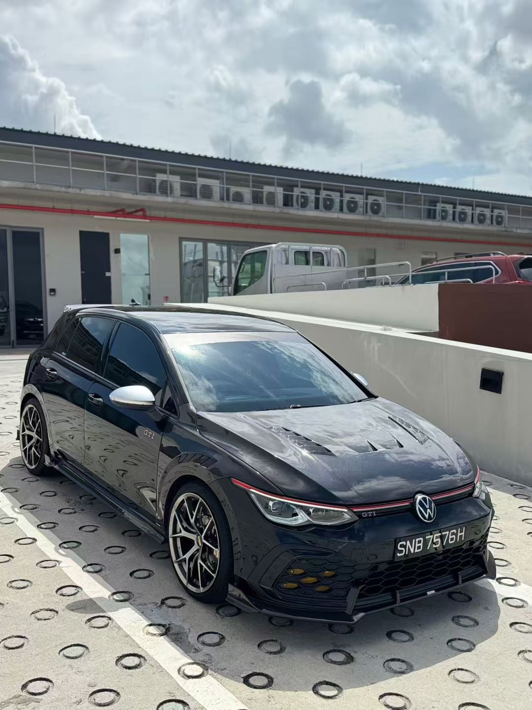 Volkswagen Golf 8 GTI Carbon Fiber Front Lip Karbel Design MK8 2020-24
