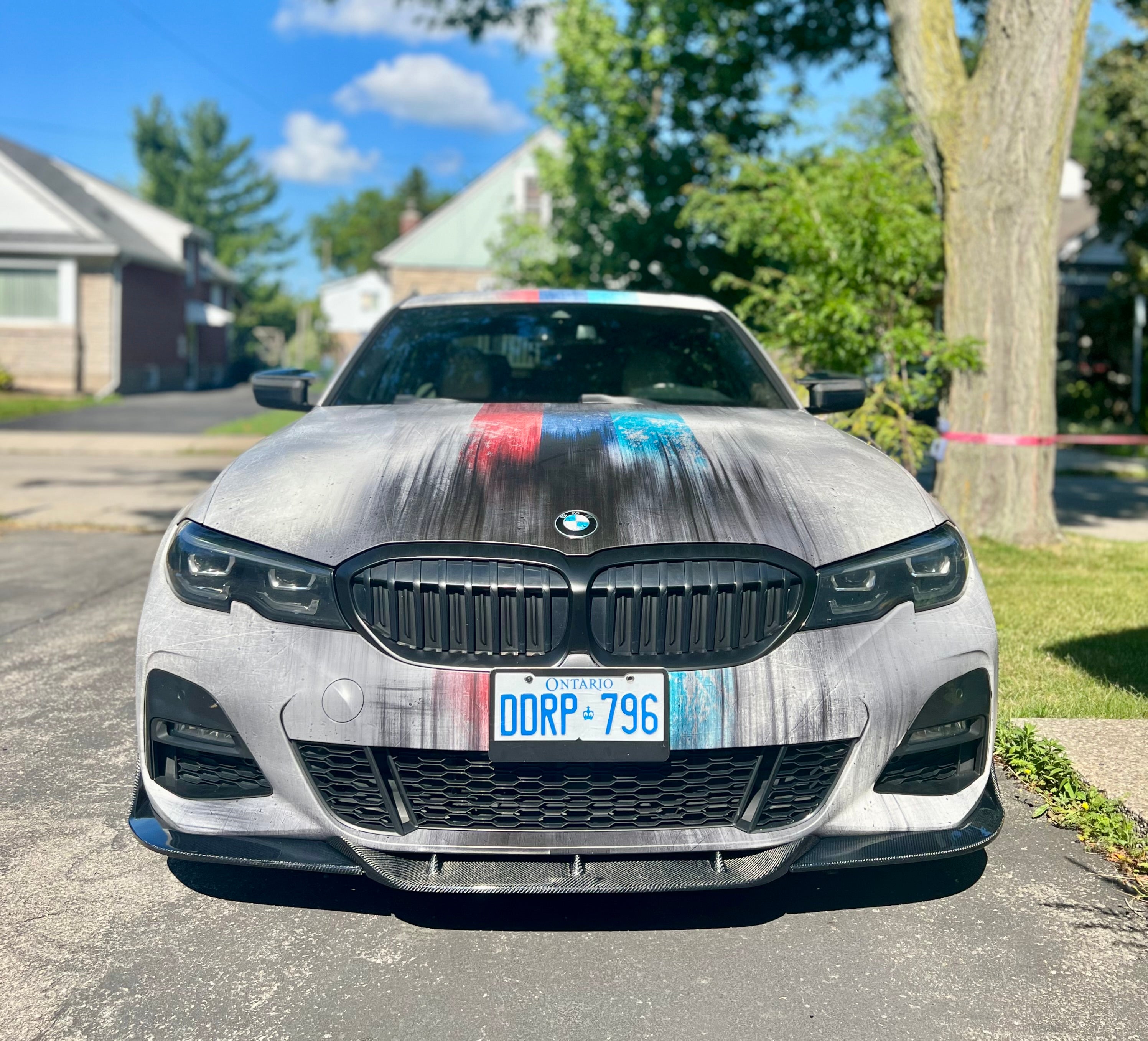 BMW G20 G21 M Sport Carbon Fiber Front Lip Takd Style Pre Facelift 19-22