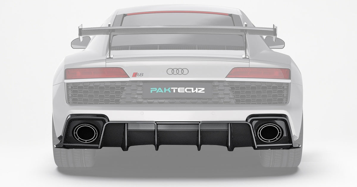 Diffuseur arrière en fibre de carbone Paktechz Design pour Audi R8 (2019-2023) 
