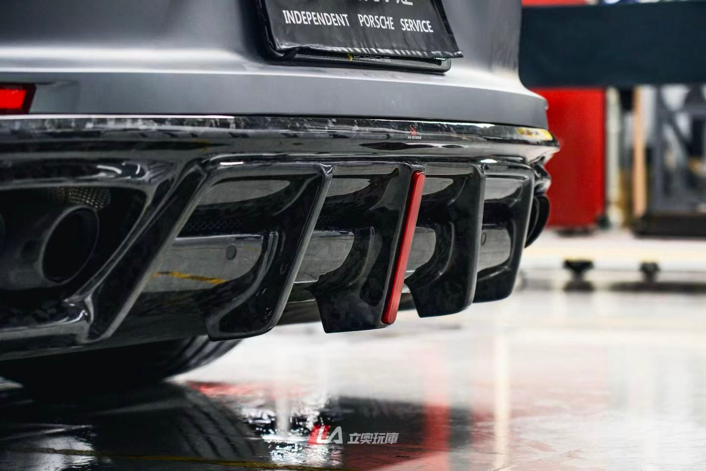 Porsche Panamera 976 Carbon Fiber Rear Diffuser AE Design 2024-2026