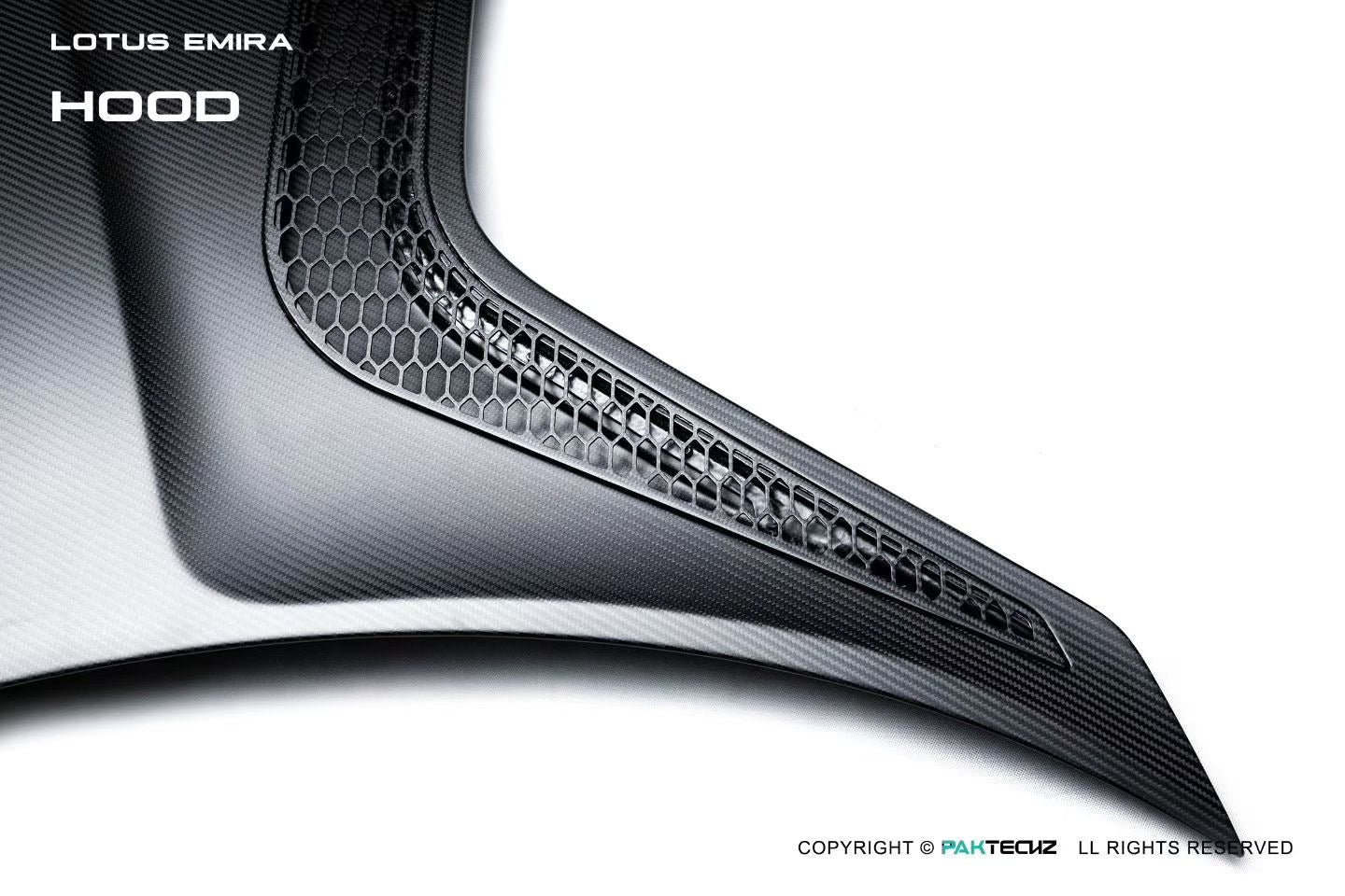 Lotus EMIRA Paktechz Design Carbon Fiber Hood 2022+