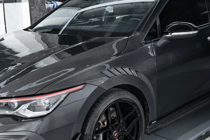 Volkswagen Golf GTI/R MK8 Dry Carbon Fiber Fenders Karbel Design 2022+