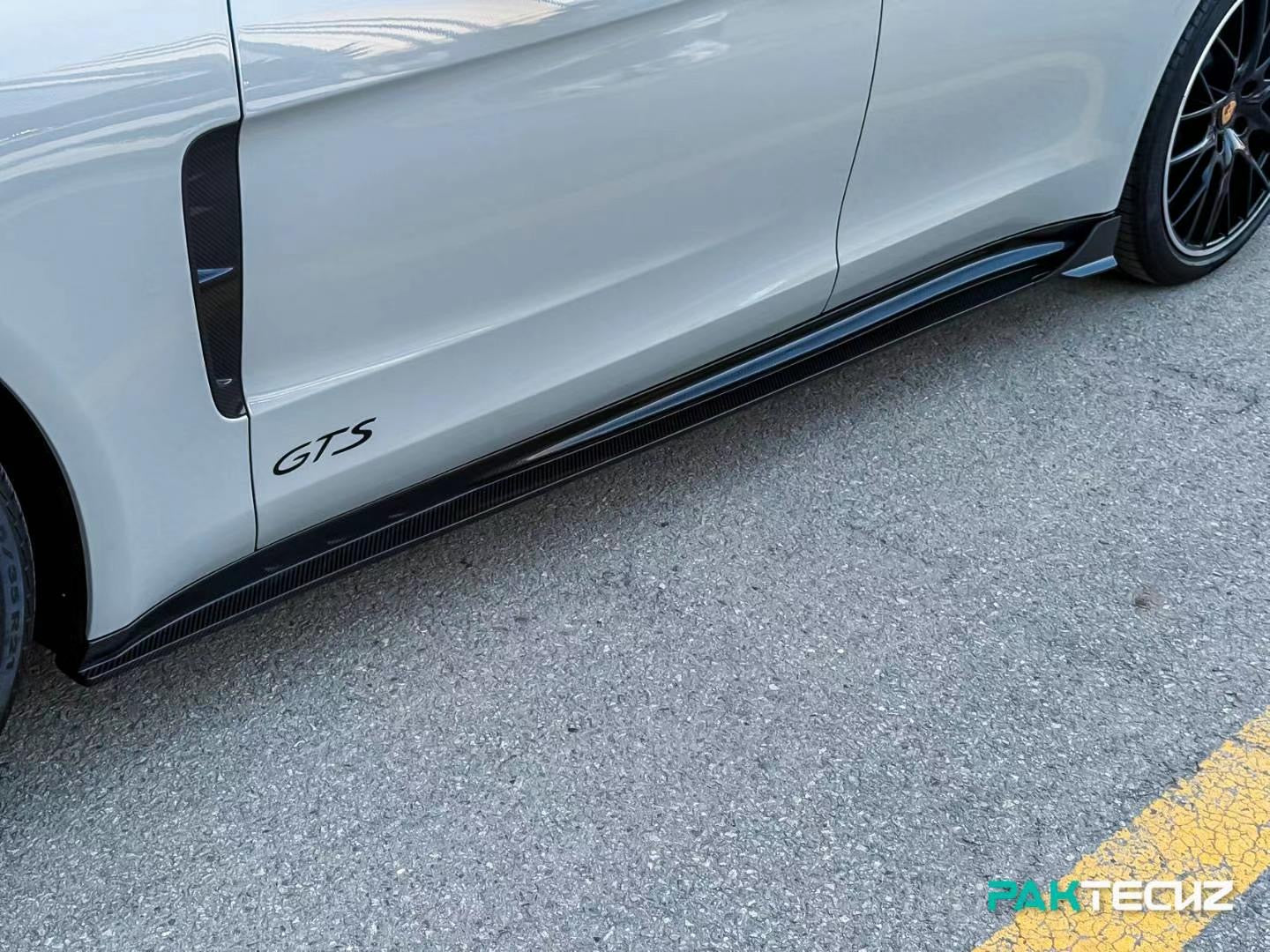 Porsche Panamera Carbon Fiber Side Skirts 2017-2023 Paktechz 971 971.2