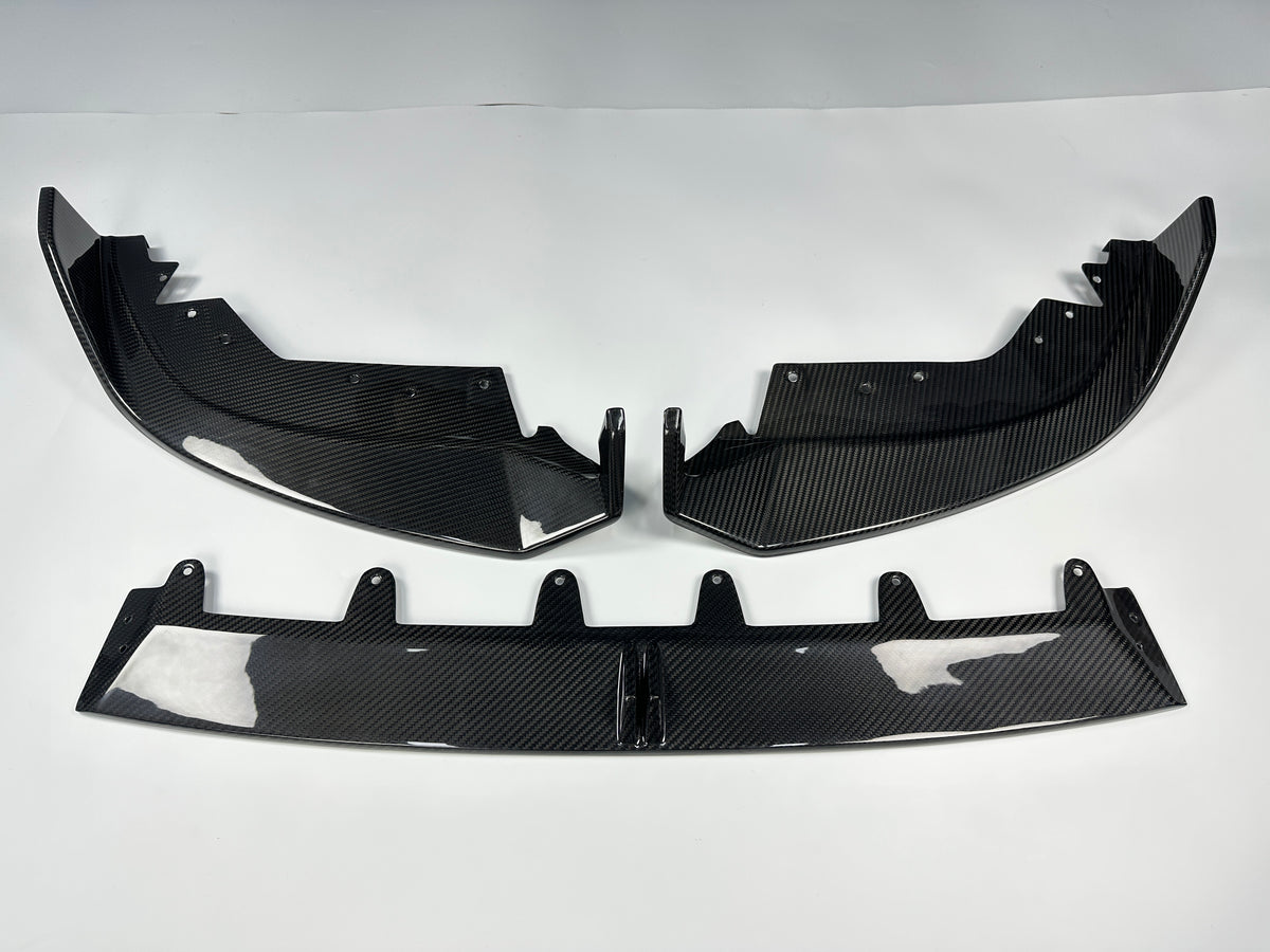 BMW G20 G21 Carbon Fiber Front lip TAKD AO Style 2023-26 M Sport LCI