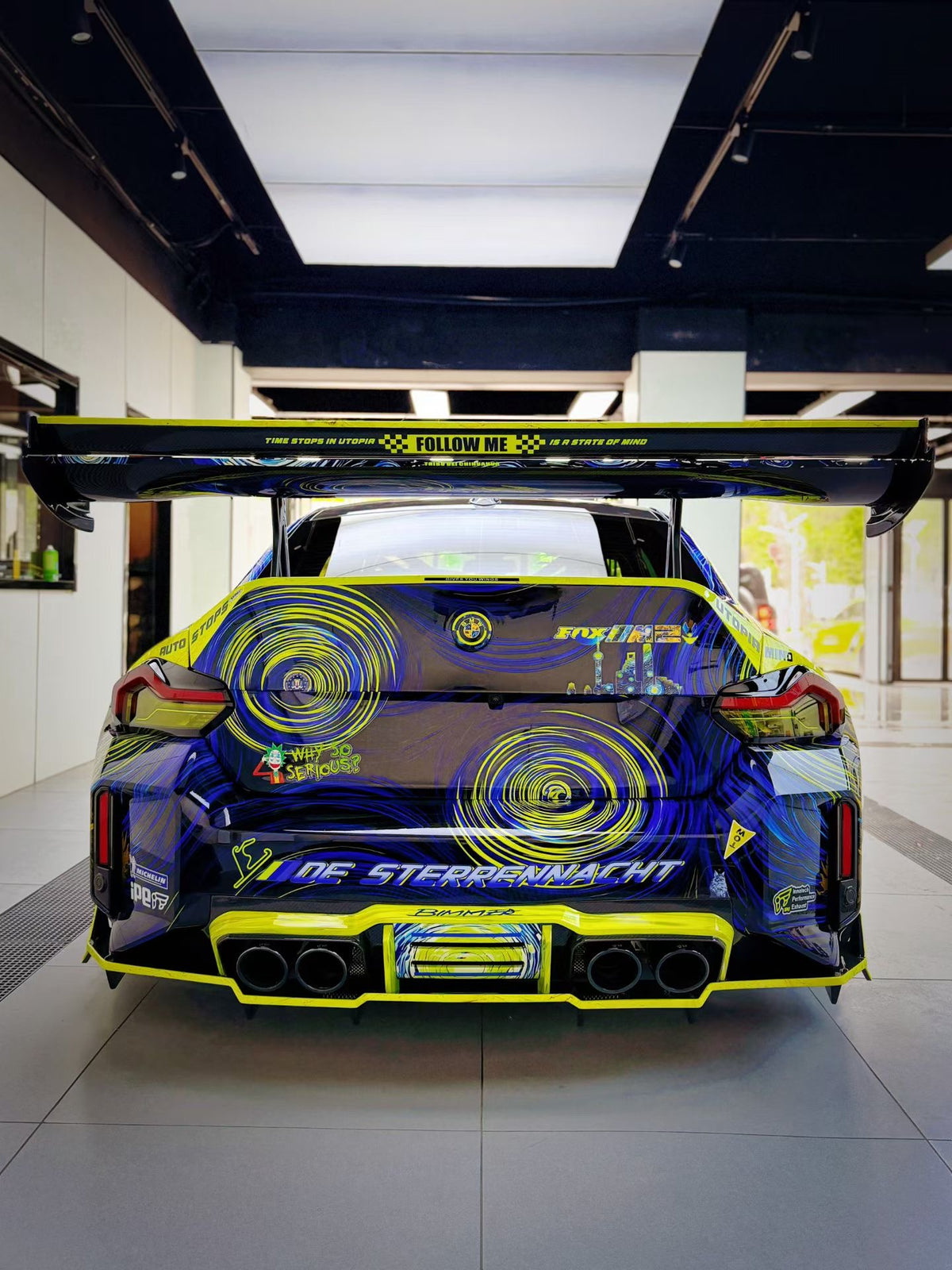 BMW G87 M2 Aerowise DRS Carbon Fiber Wing Spoiler 2023+