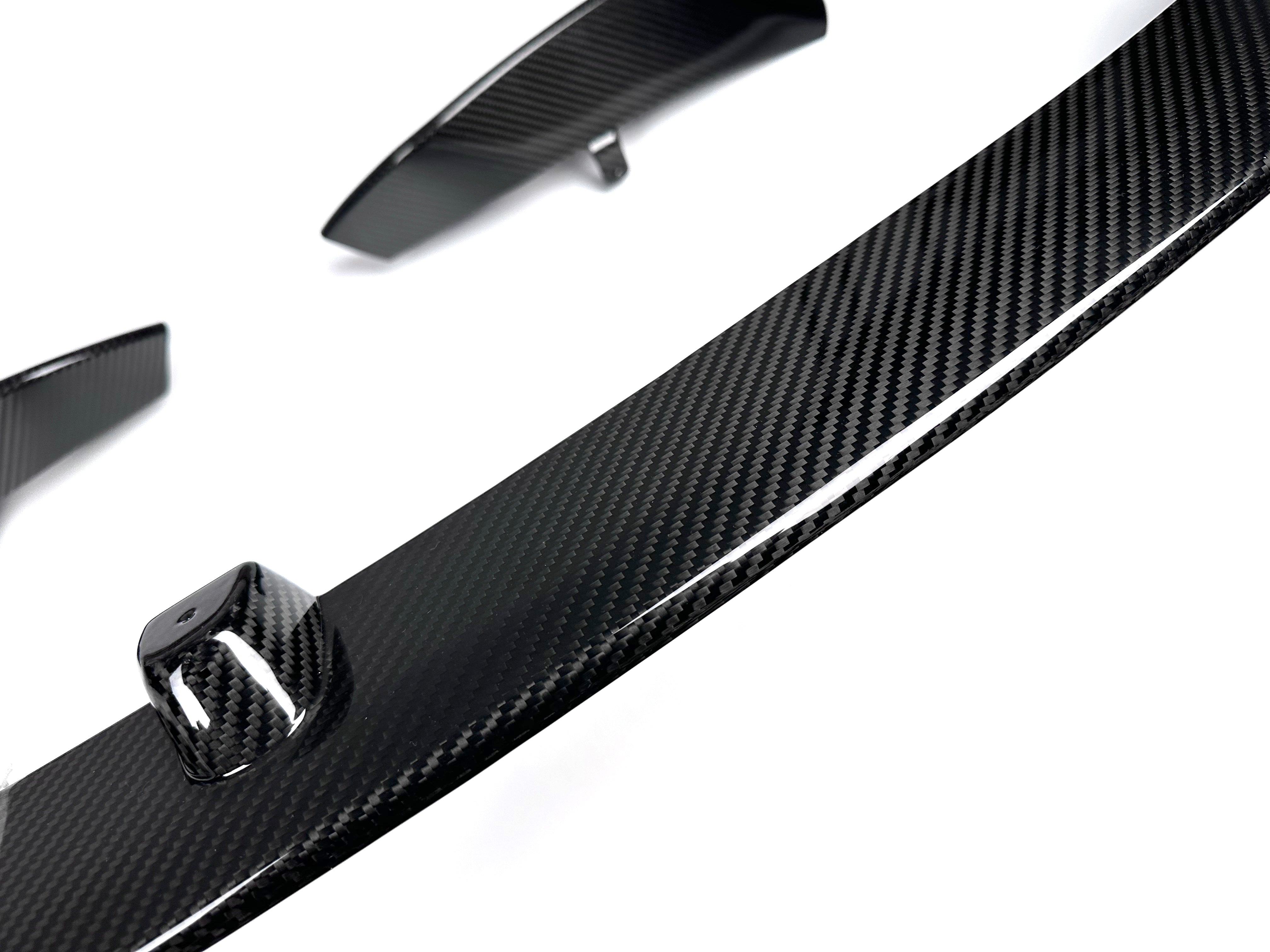 Lèvre avant style M Performance pour BMW F80 M3 F83/F82 M4 en fibre de carbone sèche 