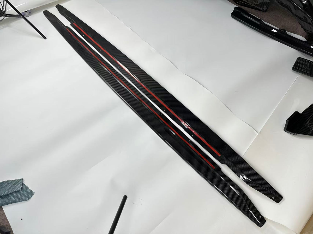 BMW M3 M4 Carbon Fiber MHC Style Side Skirts 2021–2026 G80 G81 G82 G83