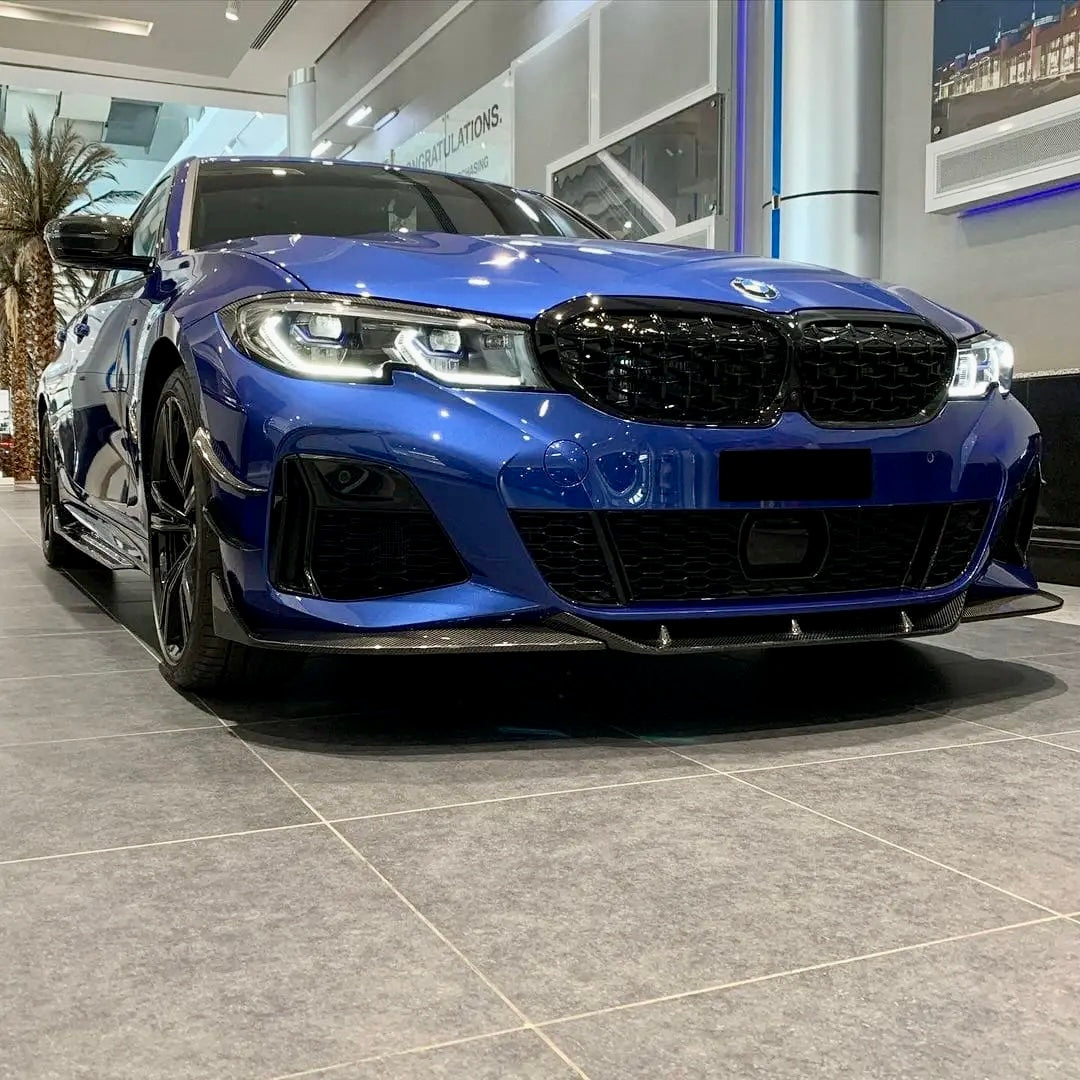 BMW G20 G21 Carbon Fiber Front Lip TAKD Style Pre Facelift 19-22 M Sport