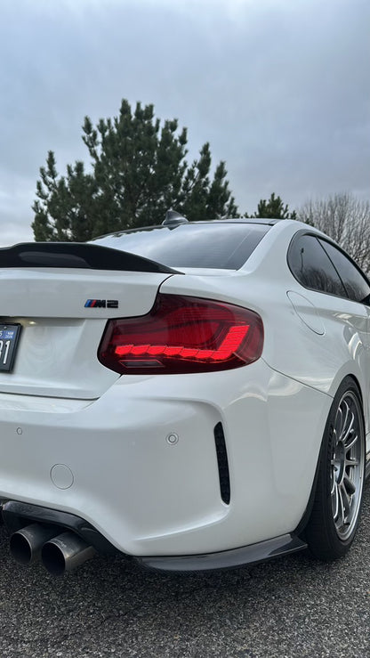 BMW F87 M2 M2C Carbon Fiber Rear Splitters/Canards 2016-2021