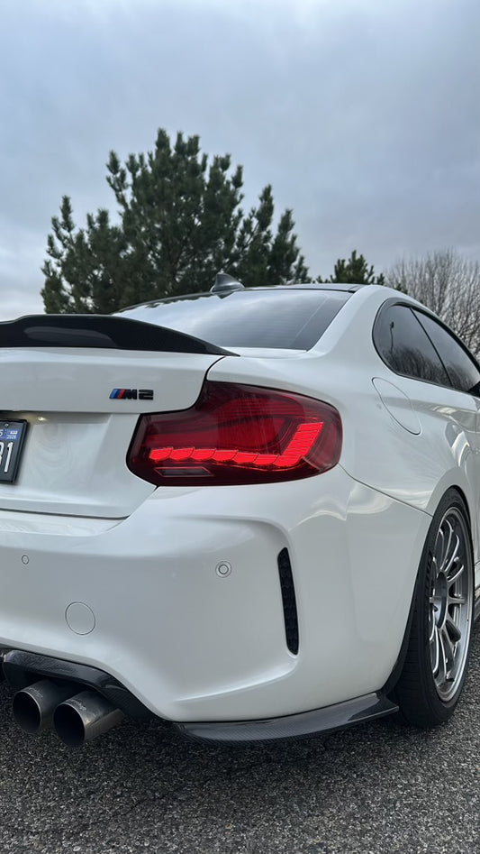 BMW F87 M2 M2C Carbon Fiber Rear Splitters/Canards 2016-2021