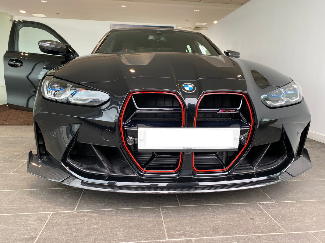 BMW M3 M4 Carbon Fiber CS Style Front Lip 2021-2026 G80 G81 G82 G83