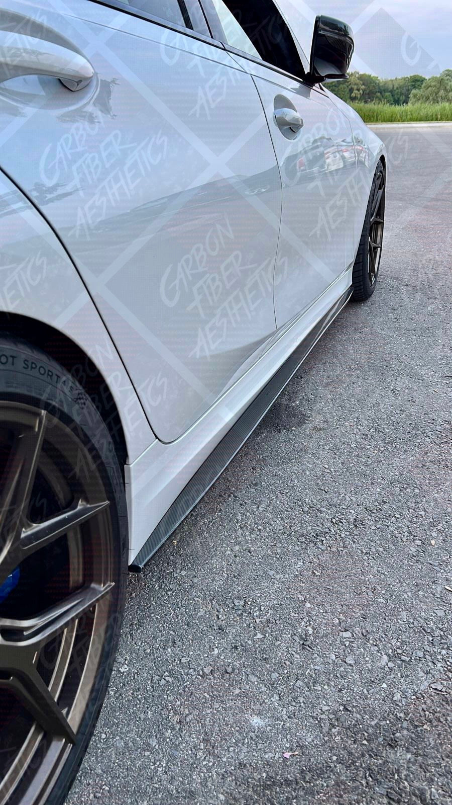 BMW G20 3 Series M340 330 CMST Style Carbon Fiber Side Skirts Extensions ( Pre lci and LCI )