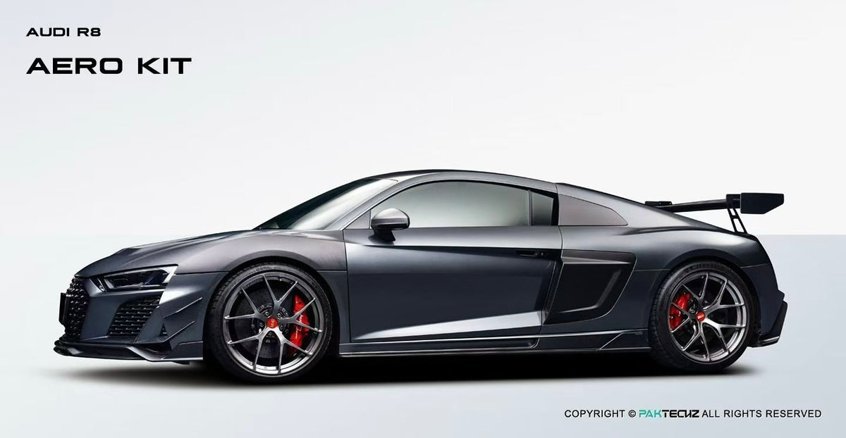 Audi R8 Paktechz Design Carbon Fiber Side Skirts 2016-2024