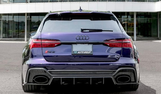 Audi RS6 RS7 C8 Paktechz Design Carbon Fiber Rear Diffuser 2019-2026