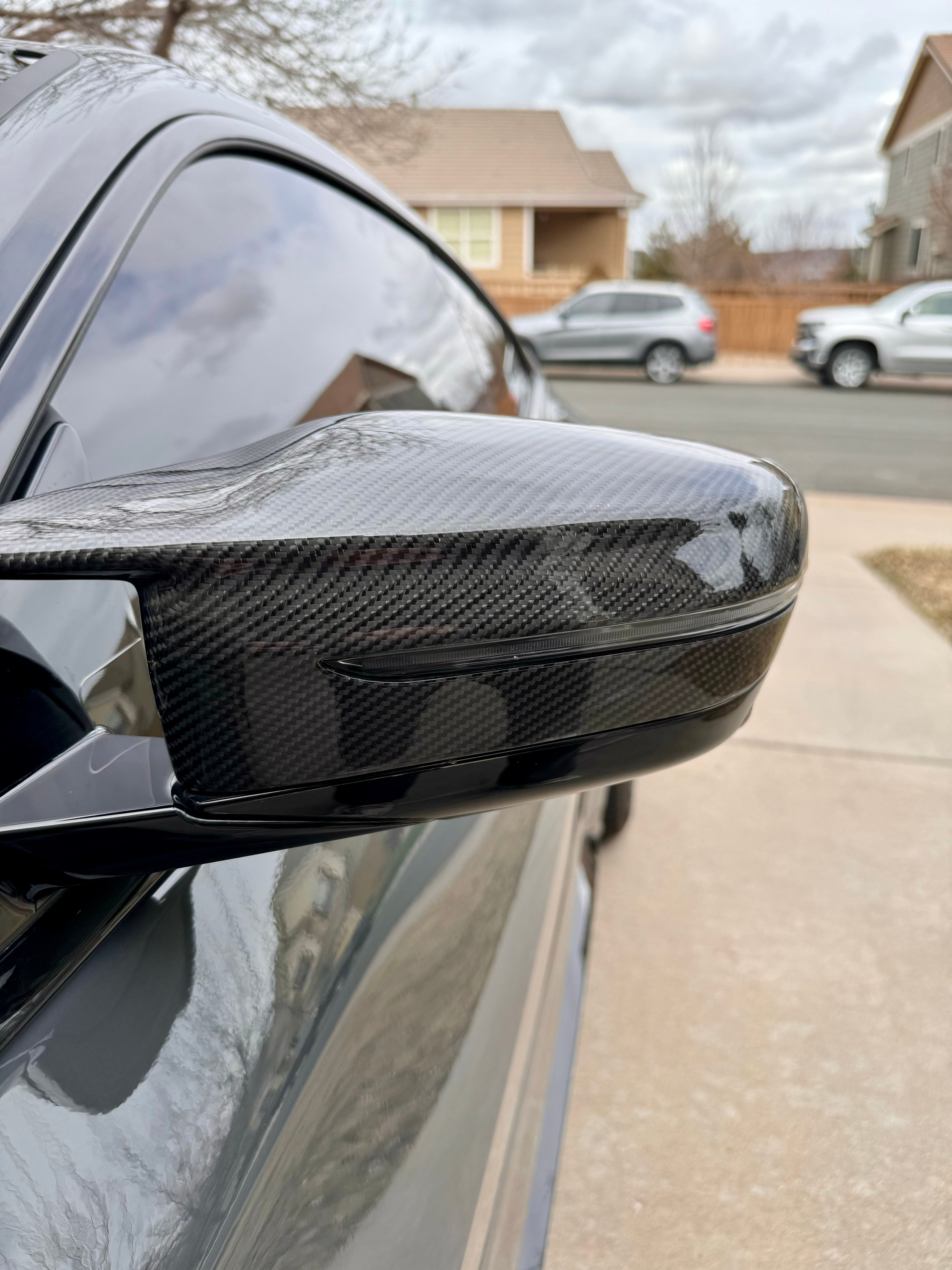 BMW M3 M4 Carbon Fiber Mirror Caps 2021-26 G80 G81 G82 G83