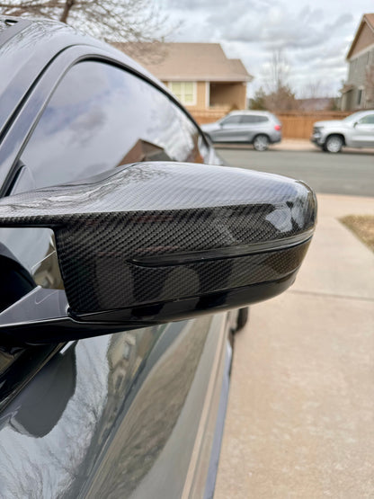BMW M3 M4 Carbon Fiber Mirror Caps 2021-26 G80 G81 G82 G83
