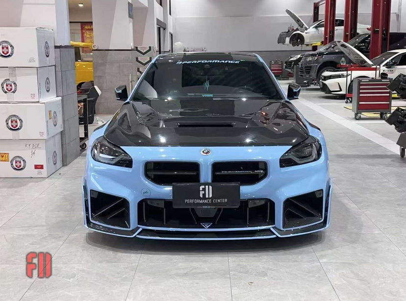 Bmw G87 M2 M Performance Style Dry Carbon Fiber Front Grilles 2023+