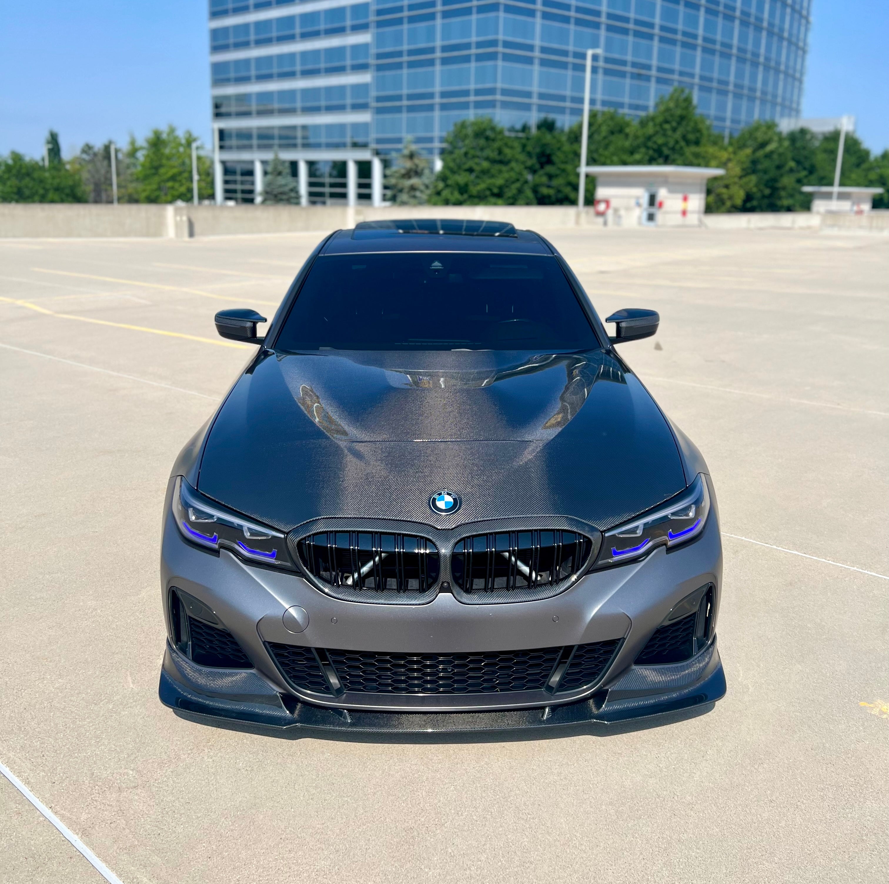 BMW G20 G21 Carbon Fiber Front Lip CMST Style Pre Facelift 19-22 M Sport