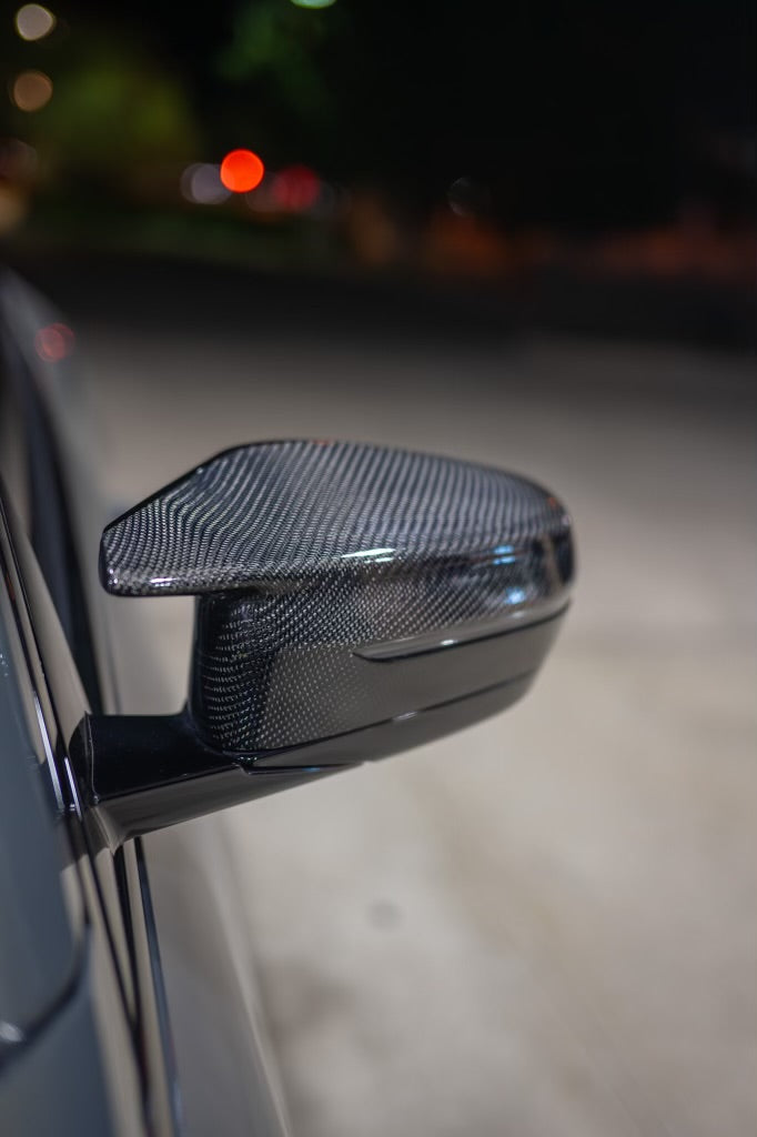BMW M3 M4 Carbon Fiber Mirror Caps 2021-26 G80 G81 G82 G83