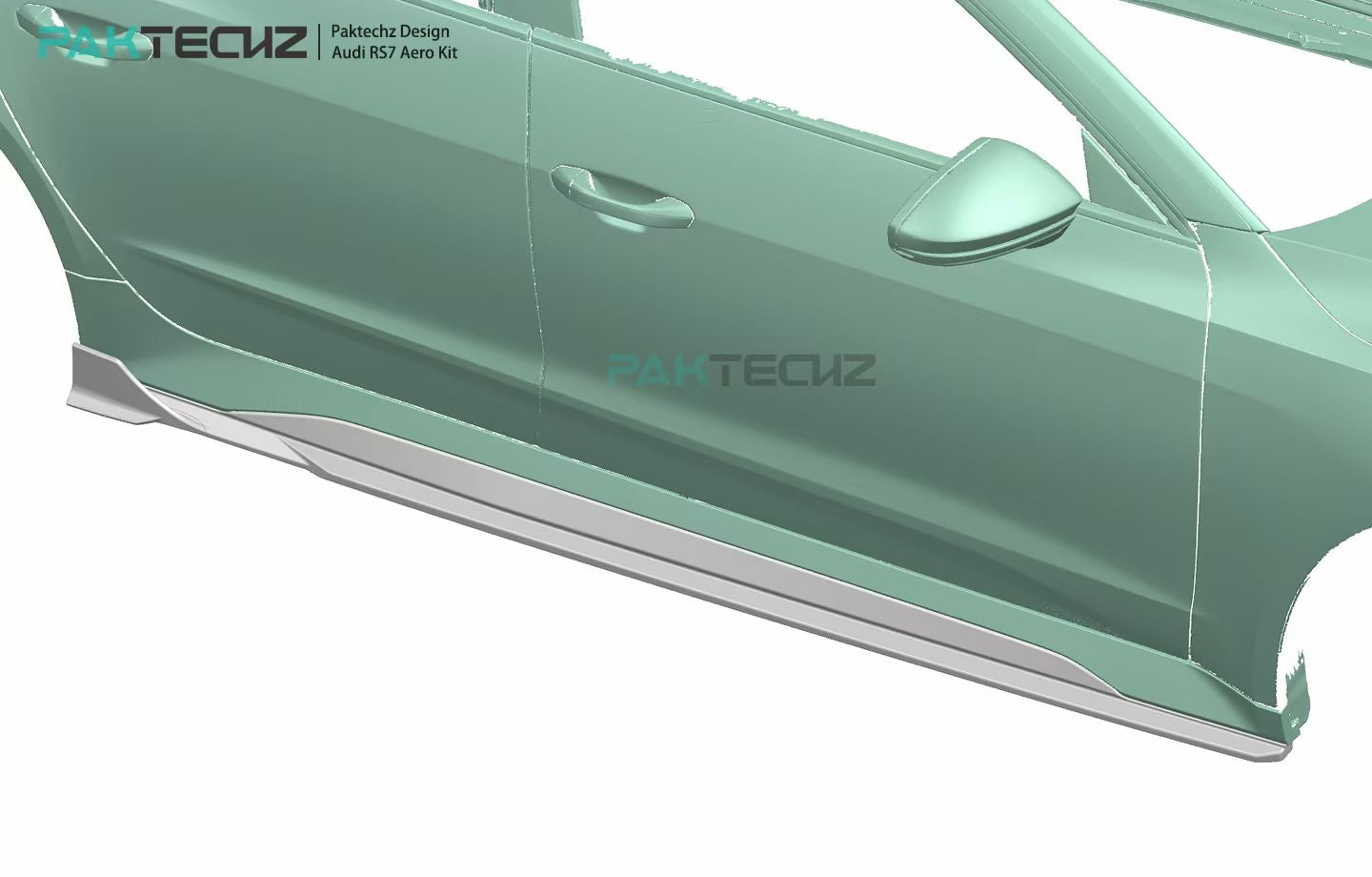 Audi RS6 RS7 C8 Paktechz Design Carbon Fiber Side Skirts 2019-2026