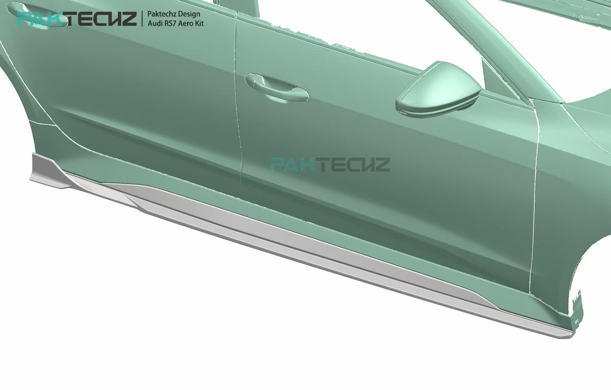 Bas de caisse en fibre de carbone Paktechz Design pour Audi RS6, RS7 et C8 