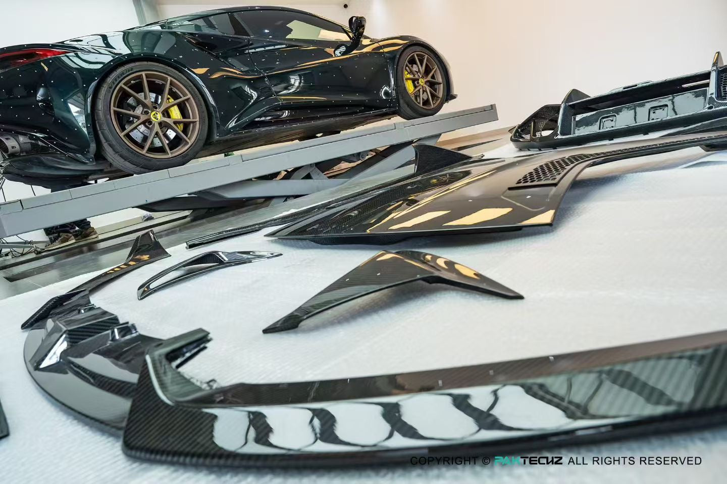 Lotus EMIRA Paktechz Design Carbon Fiber Front Lip 2022+