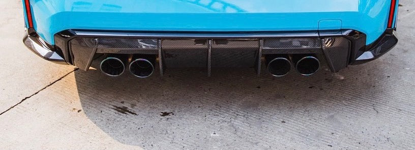BMW M3 M4 Carbon Fiber MP Style Rear Diffuser 2021-26 G80 G81 G82 G83