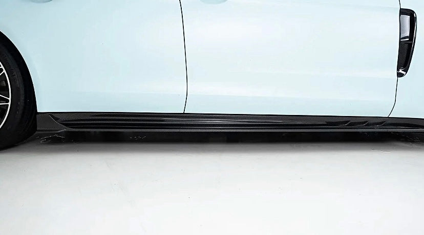 Porsche Panamera Carbon Fiber Side Skirts 2017-2023 Paktechz 971 971.2
