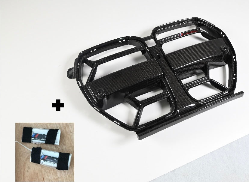BMW M3 M4 Carbon Fiber CSL Style Front Grille 2021-26 G80 G81 G82 G83