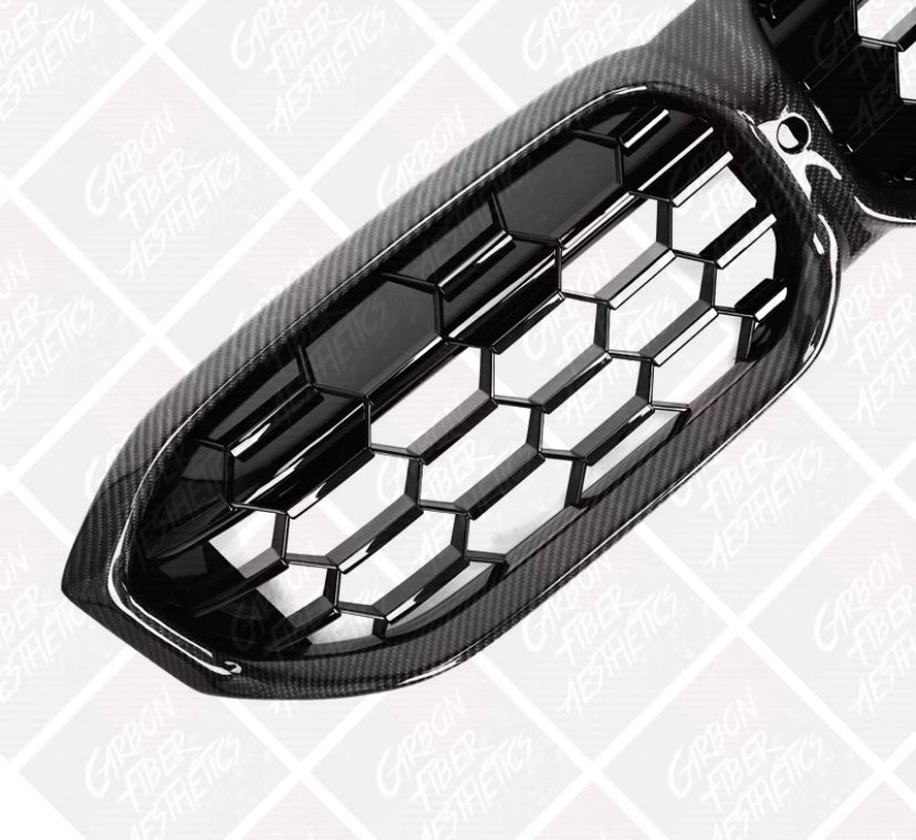 BMW G20 3 Series M340 330 Carbon Fiber Mesh Style Grille ( Facelift / LCI )