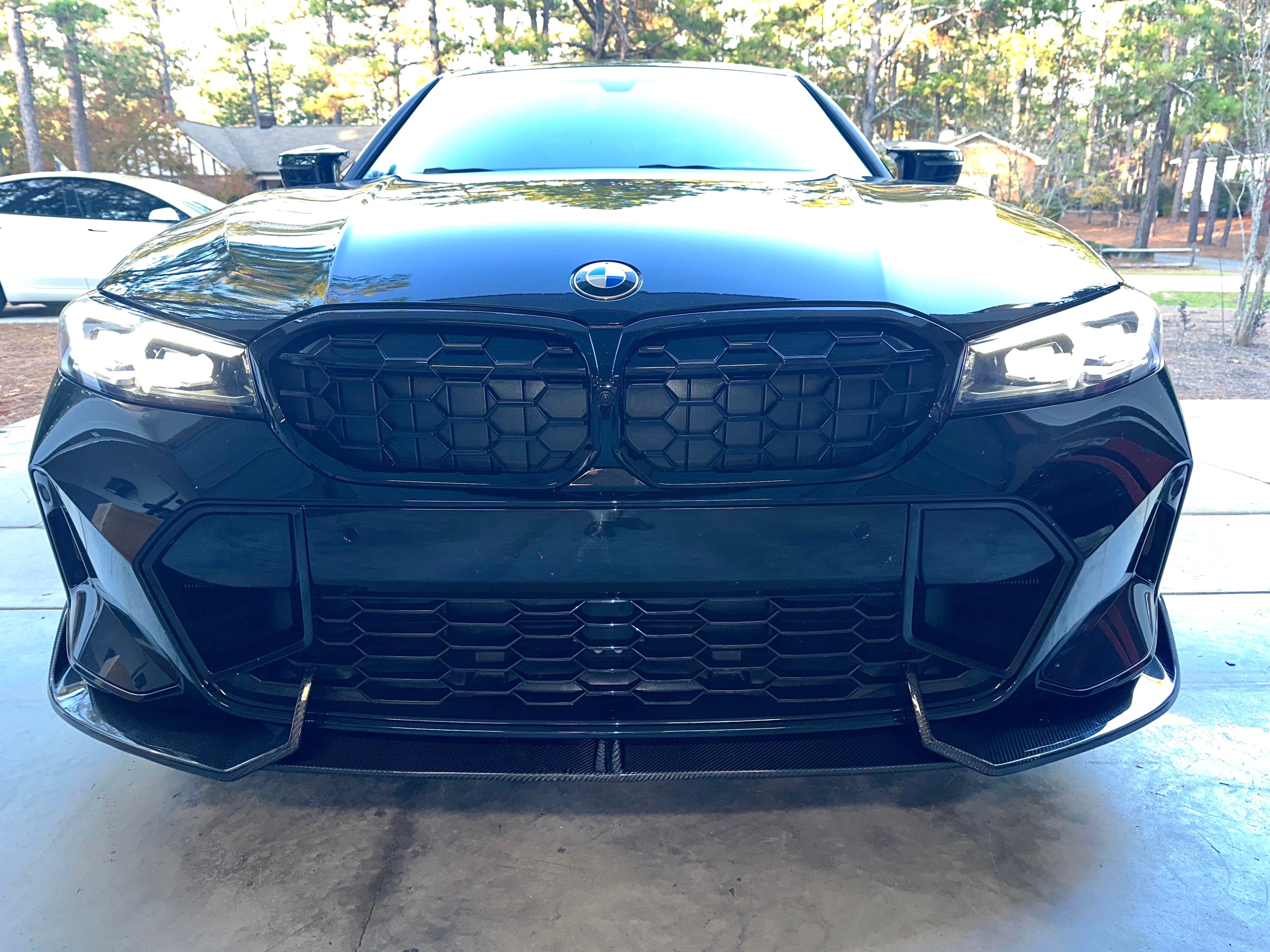 BMW G20 G21 Carbon Fiber Front lip TAKD AO Style 2023-26 M Sport LCI