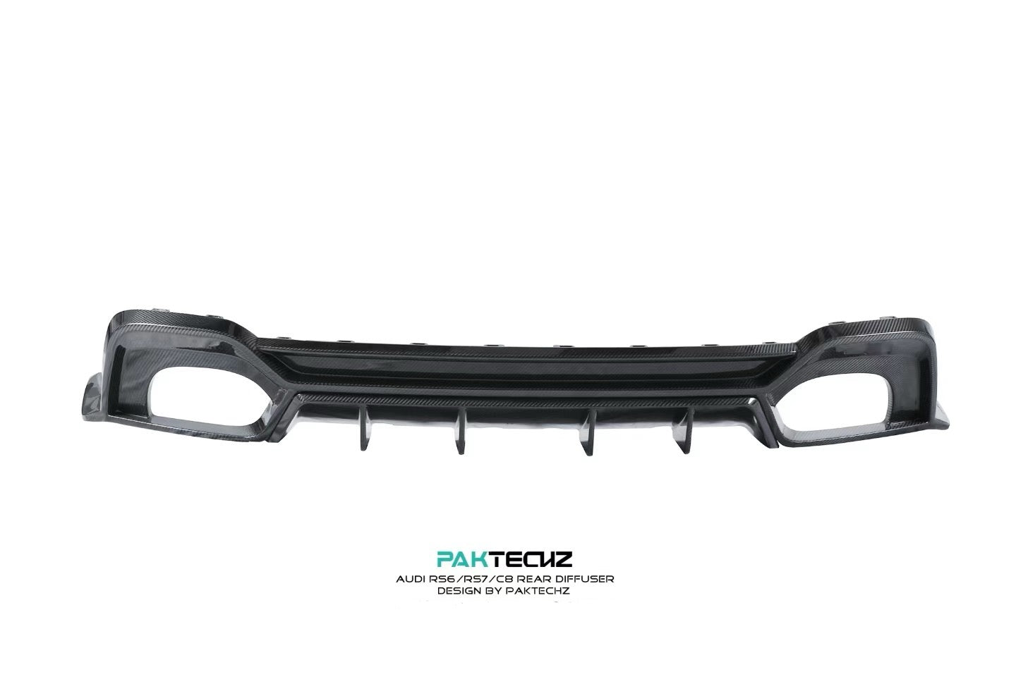Audi RS6 RS7 C8 Paktechz Design Carbon Fiber Rear Diffuser 2019-2026