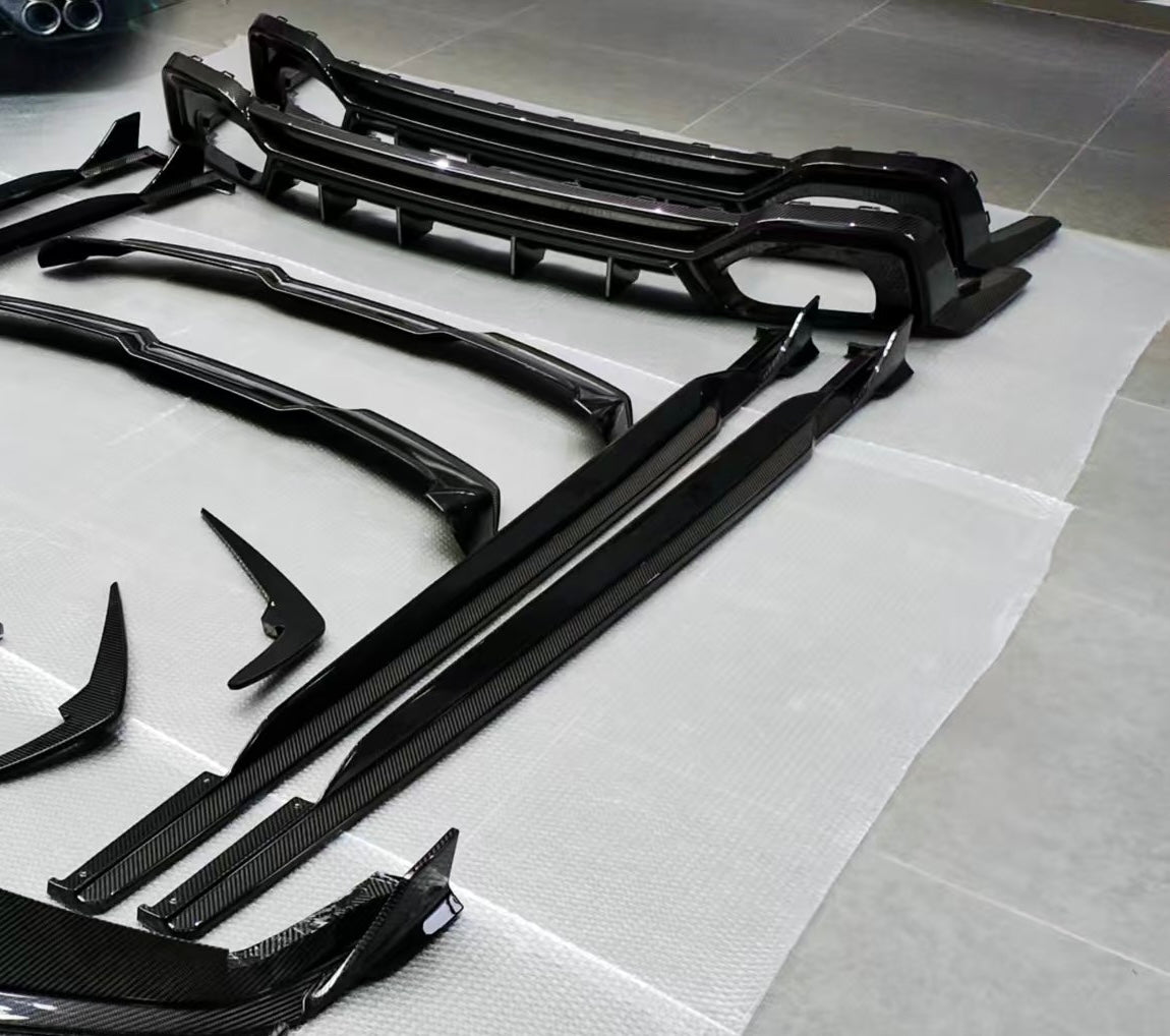 Audi RS6 RS7 C8 Paktechz Design Carbon Fiber Rear Diffuser 2019-2026