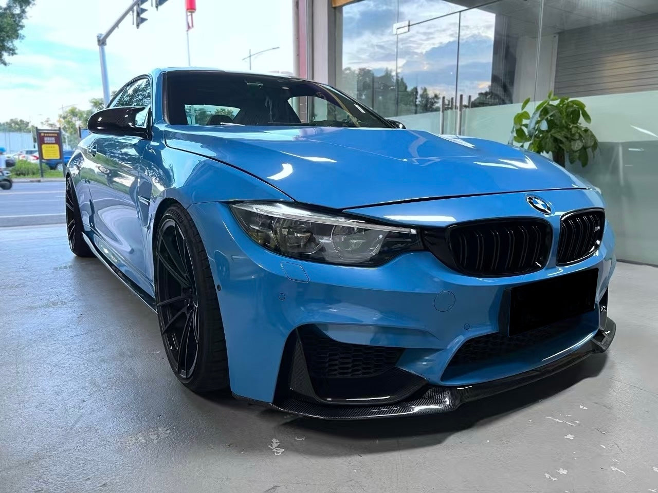 BMW M3 M4 Carbon Fiber Front Lip F80 F82 F83 CS Style 2014-2020