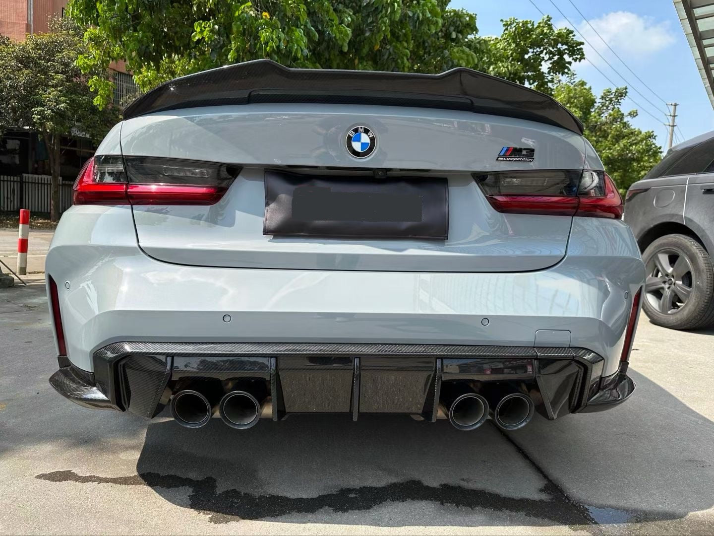 BMW M3 M4 Carbon Fiber MP Style Rear Diffuser 2021-26 G80 G81 G82 G83