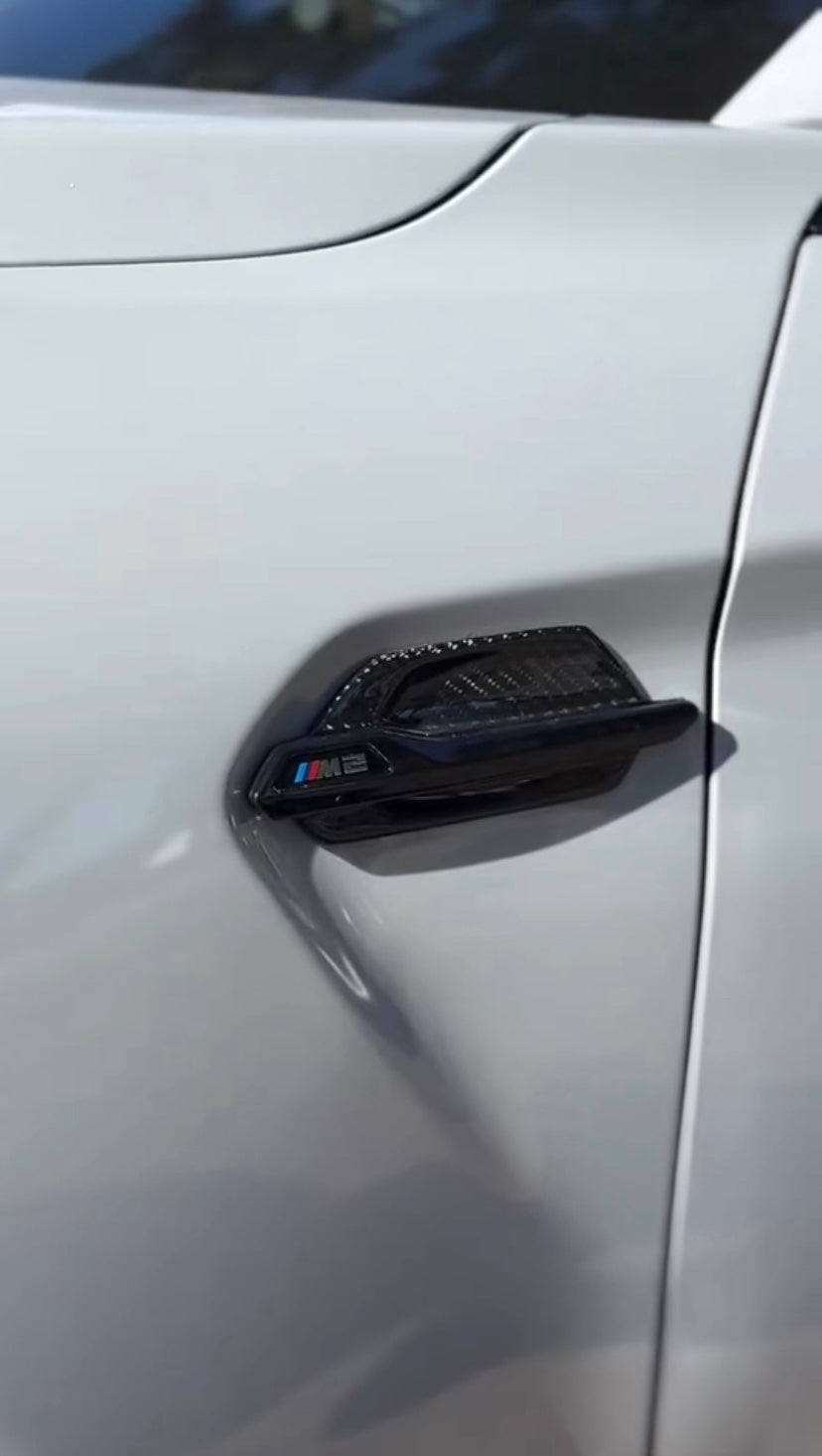 BMW F87 M2 M2C Carbon Fiber Fender Vent Trims Covers 2016-2021