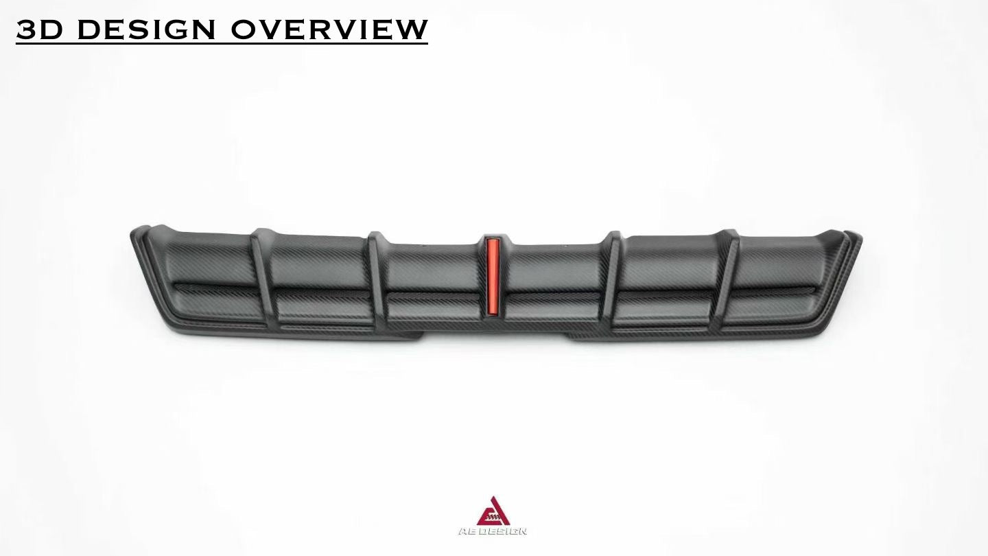 BMW G09 XM Carbon Fiber Rear Diffuser/Canaeds AE Design 2023-2026