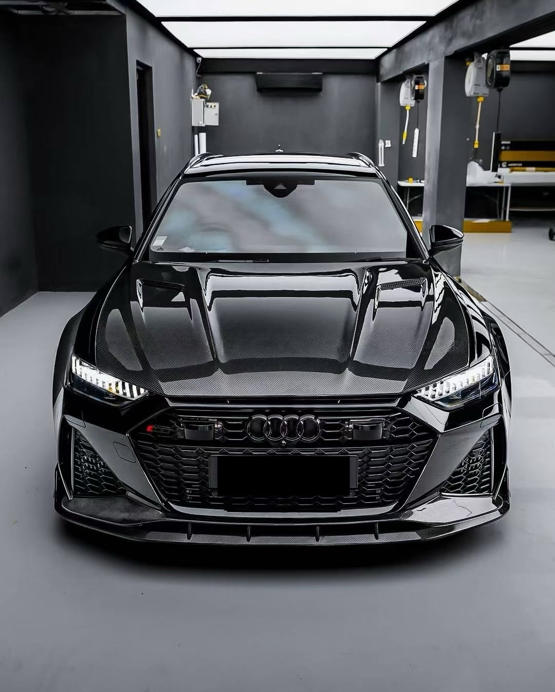 Audi RS6 C8 Paktechz Design Carbon Fiber Hood 2019-2026 Vented Edition