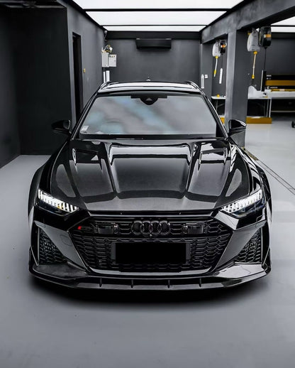 Audi RS6 C8 Paktechz Design Carbon Fiber Hood 2019-2026 Vented Edition