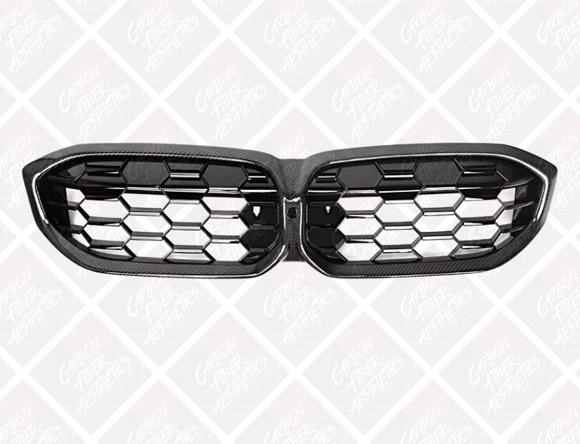 BMW G20 3 Series M340 330 Carbon Fiber Mesh Style Grille ( Facelift / LCI )