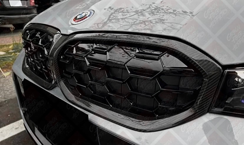 BMW G20 3 Series M340 330 Carbon Fiber Mesh Style Grille ( Facelift / LCI )