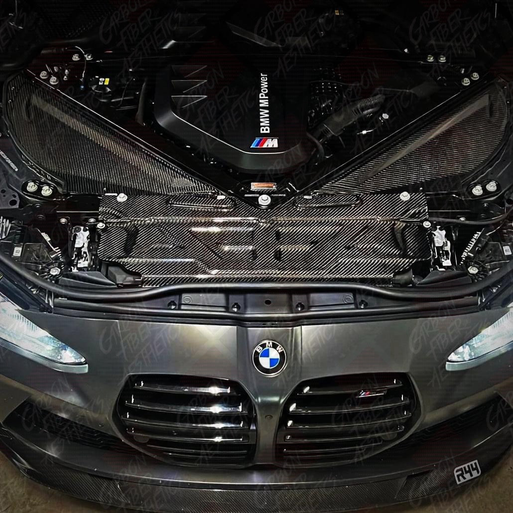 BMW G82 G83 M4 & G80 M3 Dry Carbon Fiber Engine Bay Kit ( 4pcs ) V1