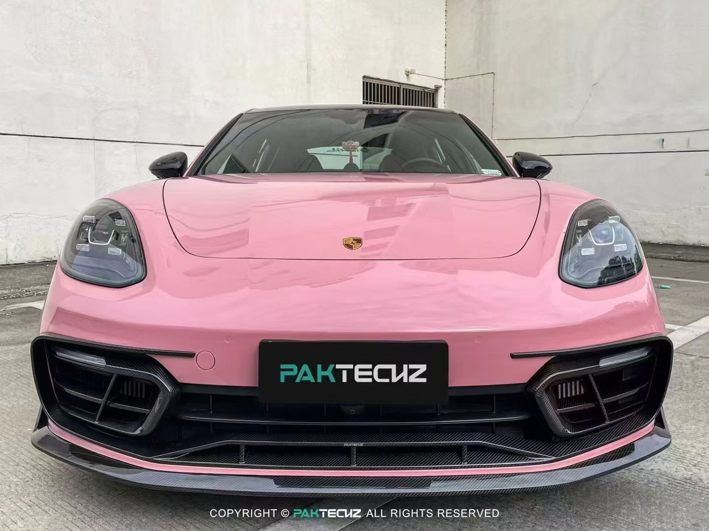Porsche Panamera 971.2 Carbon Fiber Front Lip Paktechz Design 2021-23