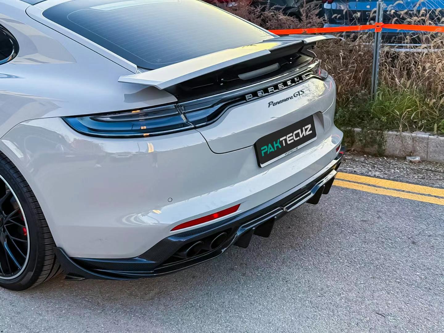 Porsche Panamera Carbon Fiber Rear Diffuser 2017-23 Paktechz 971 971.2