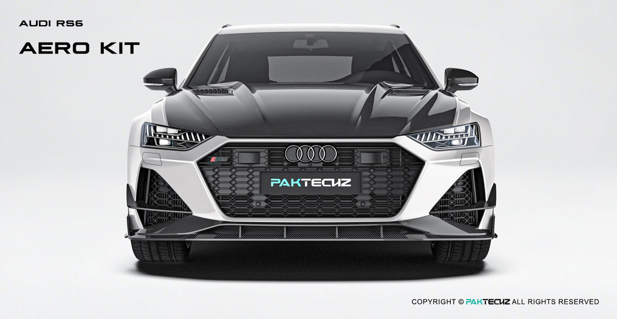Audi RS6 C8 Paktechz Design Carbon Fiber Hood 2019-2026 Vented Edition