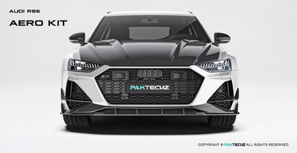 Audi RS6 C8 Paktechz Design Carbon Fiber Hood 2019-2026 Vented Edition